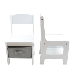 Set masuta si 2 scaune , alb MDF, U-Grow - Img 6