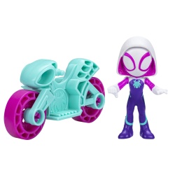 SPIDERMAN SET MOTOCICLETA SI FIGURINA GHOST SPIDER 6CM - Img 2