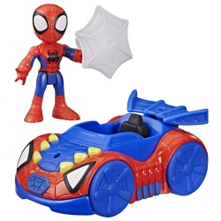 SPIDEY SI PRIETENII LUI UIMITORI MARVEL SET FIGURINA SPIDEY SI VEHICUL WEB CRAWLER 7.6CM - Img 3