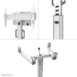 Stand podea mobil NM MUp 37-75" 70kg alb - Img 17