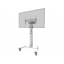 Stand podea mobil NM MUp 37-75" 70kg alb - Img 1