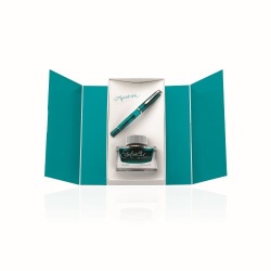 STILOU CLASSIC M205 F EDITIE SPECIALA APATITE + CALIMARA EDELSTEIN APATITE CUTIE CADOU