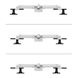 Suport dublu mon. birou NM 24"-34" alb - Img 10