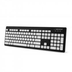 Tastatura cu fir Singapore negru rezistenta la apa USB