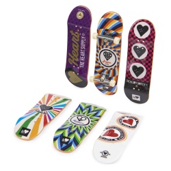 TECH DECK PACHET 6 PIESE CU ACCESORII FINGERBOARD HEART - Img 3
