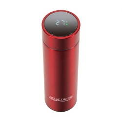 TERMOS INOX 450ML,INDICAT.LED.TEMP ROSU