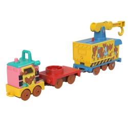 THOMAS LOCOMOTIVA MOTORIZATA MUDDY FIX EM UP FRIENDS CU 2 VAGOANE - Img 2