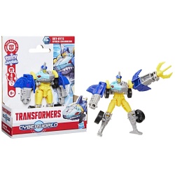 TRANSFORMERS CYBERWORLD ROBOT SKYBYTE CONVERTIBIL 10CM - Img 2