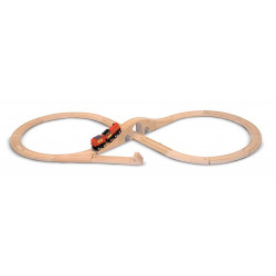Tren lemn si Circuit 8 Melissa and Doug - Img 2