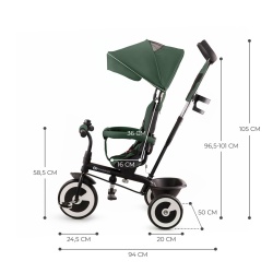 TRICICLETA COPII, KINDERKRAFT ASTON, MYSTIC GREEN - Img 8