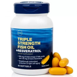 TRIPLE STRENGTH FISH OIL+RESVERATROL 60CPS