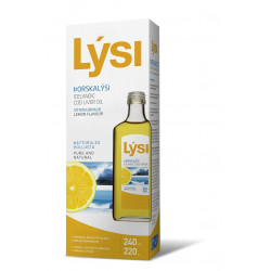 Ulei ficat de cod cu aroma lamaie 240 ml saga sanatate
