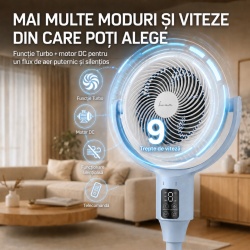 VENTILATOR CU PICIOR FRAM FSF-MAT24DC-BL - Img 7