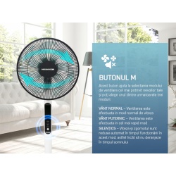 VENTILATOR CU PICIOR HEINNER HMSF-9BK - Img 8