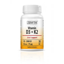 VITAMINA D3+K2 30CPS