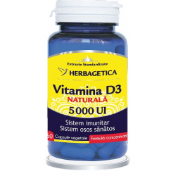 VITAMINA D3 NATURALA 5000UI 60CPS VEGETALE