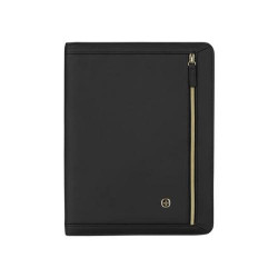 Wenger Amelie Women’s Zippered Padfolio with Tablet Pocket Black - Img 1