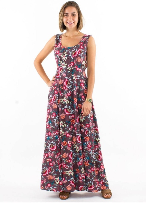 Rochie boema cu print floral