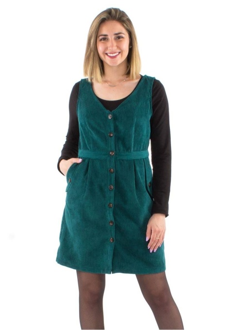 Rochie sarafan smarald velur
