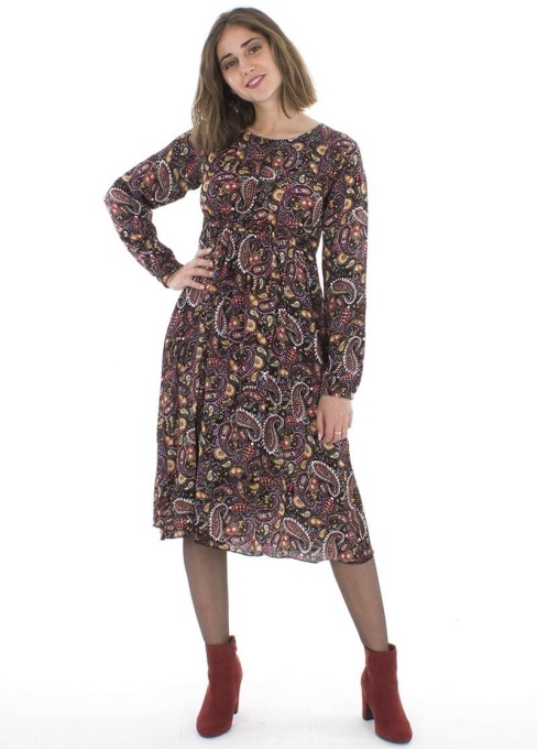 Rochie boho-chic print Gaya