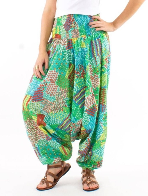 Salvari verde menta 3 in 1 print etnic