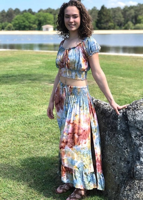 Set top/fusta model maro Tie Dye