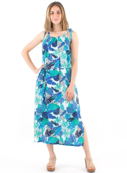 Rochie blue cu print amazon