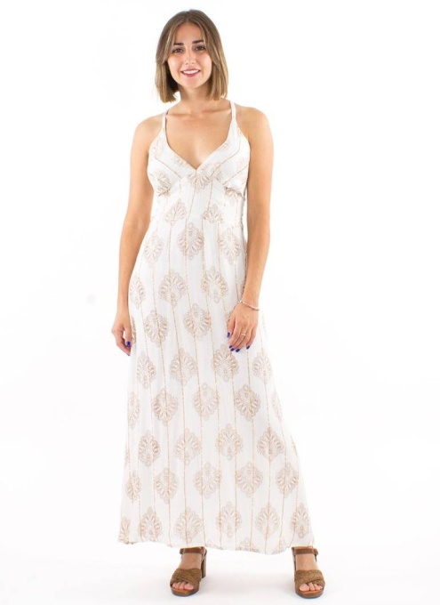Rochie Maxi vara cu fire argintate