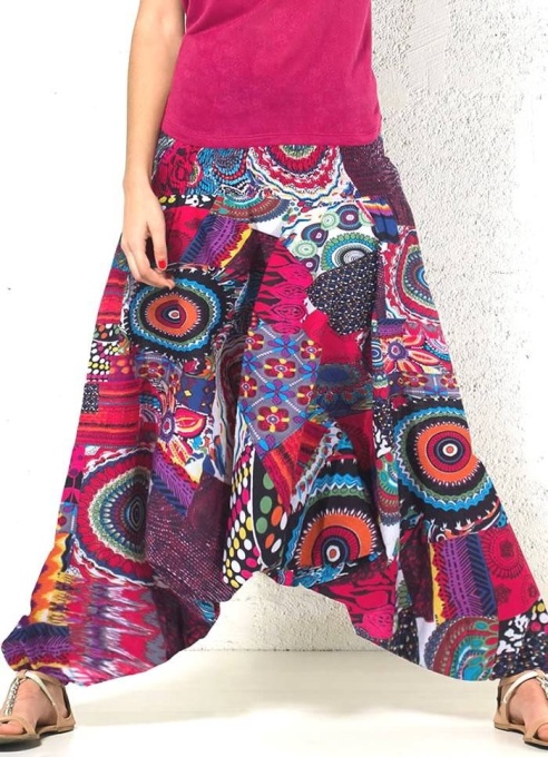 Salvari 3 in 1 etnici multicolori