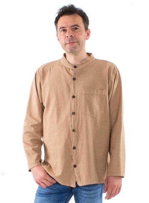 Camasa Camel Unisex bumbac guler tunica