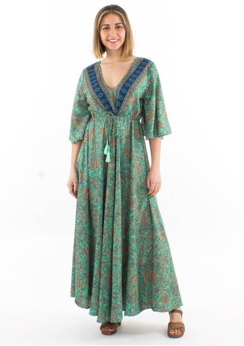 Rochie maxi menta print Sari