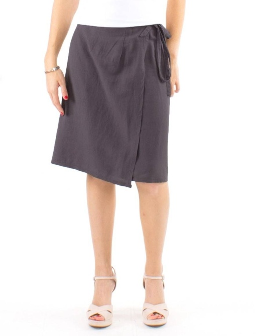 Fusta midi croi wrap