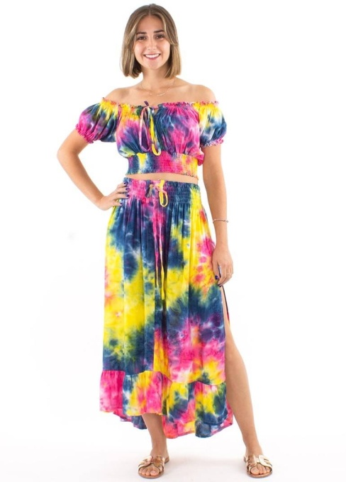 Set top/fusta Print Tie Dye