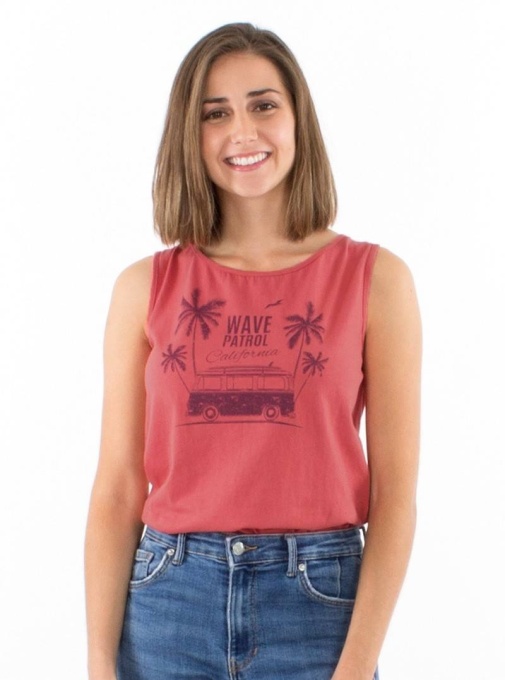 Top dark rose model boho Palm