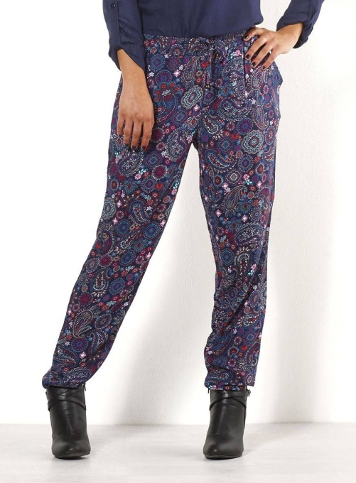 Pantaloni indieni cu print Jaipur