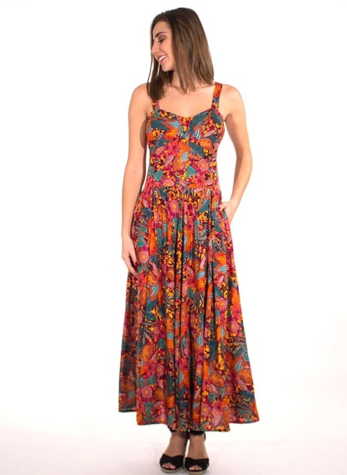 Rochie lunga imprimeu tindaya
