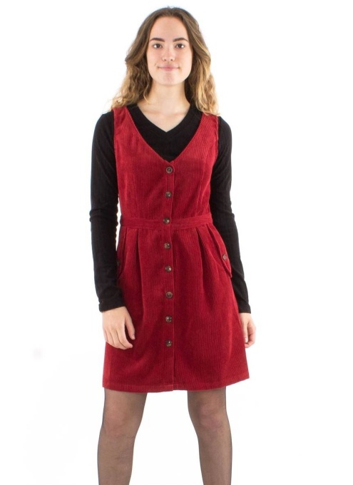 Rochie sarafan bordeaux velur