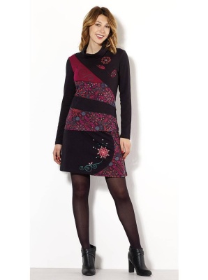 Fusta tricot bumbac imprimeu laur - Img 4