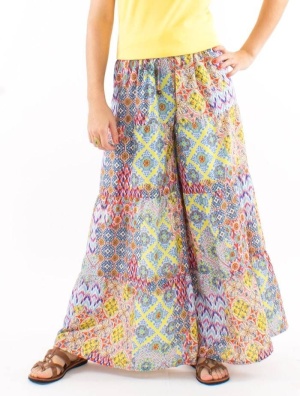 Pantaloni hippie-chic print mozaic - Img 3