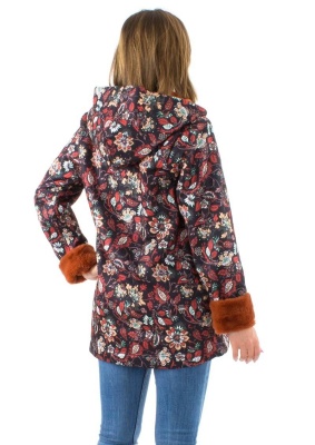 Pardesiu boho-chic cu flori - Img 3