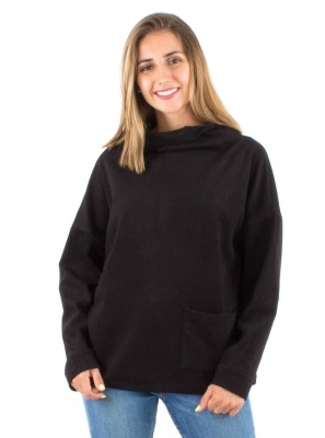 Pulover negru croi larg - Img 2