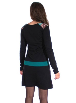 Rochie etnic-chic tricot bumbac - Img 3