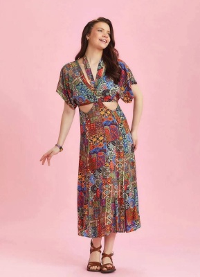 Rochie etnica cu croi original - Img 1