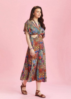 Rochie etnica cu croi original - Img 4