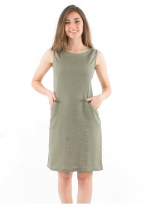 Rochie kaki fara maneci - Img 1