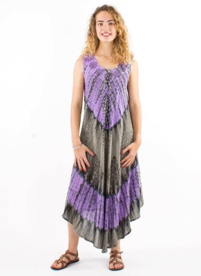 Rochie lunga de vara Baba Cool nuanta Lila - Img 2