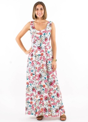 Rochie lunga romantica fluida - Img 1