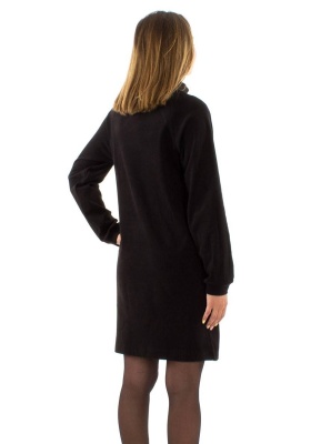 Rochie neagra tricot stil pulover - Img 3