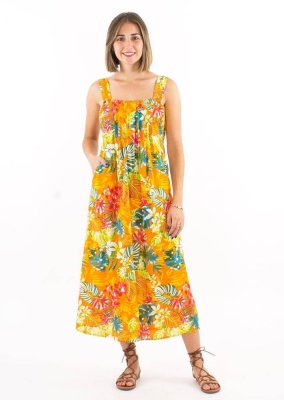 Rochie orange jungle print - Img 1