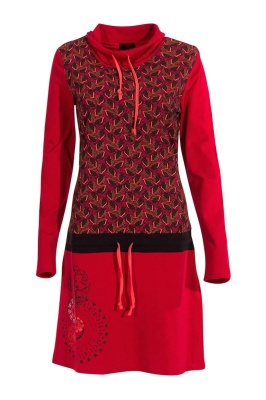 Rochie tricotata bumbac print Gabon - Img 1